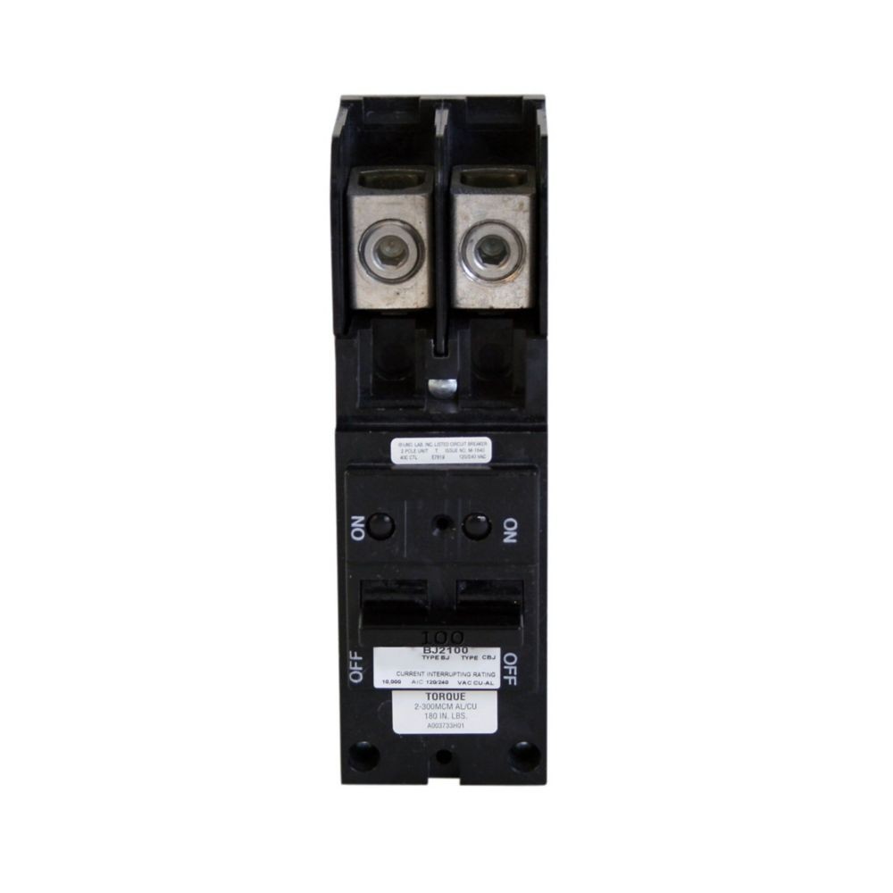 NIB – Eaton – BJ2100 – Eaton Type Bj 1-Inch Plug-On Main Breaker, 100A