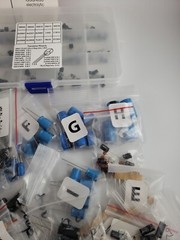 HUGE NEW 1200+ Capacitors, Resistors, etc. Electronic Components Lot