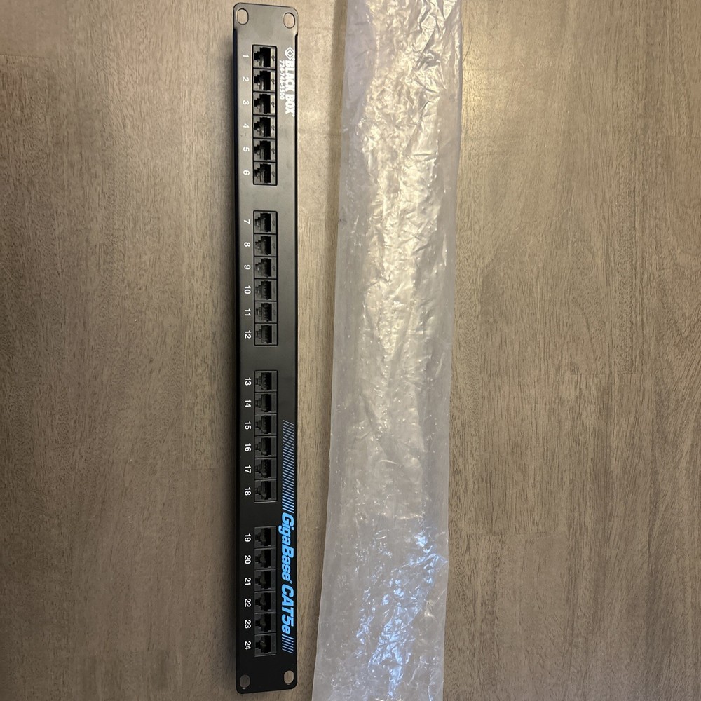 Black Box JPM902A-R2 GigaBase CAT5e Patch Panel – 24 Port