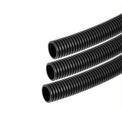 Black Conduit Spilt Cable Tidy Flexible Tube Convoluted Protection Tubing PP/PA