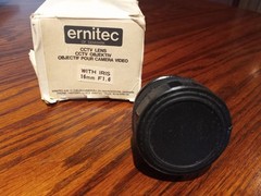 Ernitec of Denmark CCTV With Iris Lens 16MM F1.6 TV Lens (98)