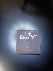 Intel 486 DX 33MHZ A80486DX-33 SX419 i486 CPU Processor Gold Vintage