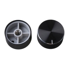 2pcs Aluminum Rotaries Electronic Control Potentiometer Knob Measure Control