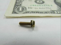 Lot 100 Hex Head #4-40 x 7/16″ Chromate Machine Screws, Captive Star Lock Washer