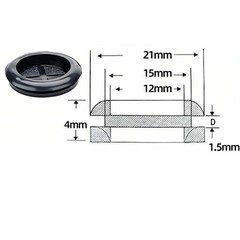 Rubber Grommets Blind Blanking Opening 15mm-70mm Cable Hole Blanking Wiring