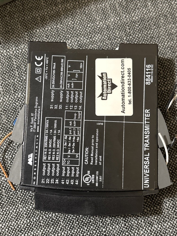 AUTOMATION DIRECT 884116, SIGNAL CONDITIONER/TRANSMITTER