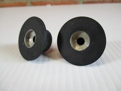 Skirted Knobs Aluminum Pair Test Equipment Ham Radio 1 1/2″ Wide 3/4″ Tall