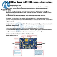 LM2596 DC7-36V to DC0.5V-35V Digital Step Down Buck Voltage Regulator Module DIY