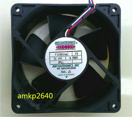 For 1pc MECHATRONICS F1238X24B1 fan 24(V) 0.50(A) 3wire 120*120*38MM #am3