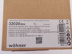 Wohner 32020 Busbar Adapter, 160A, 3P – NEW Surplus!