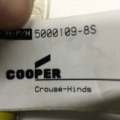 TWO Cooper Crouse-Hinds 5000109-8S Cord Set 3 Pin Male – 600V 13AMP – 15ft – New