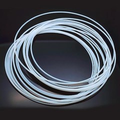 6M 20 Feet Long OD 2mm ID 1mm Polytetrafluoroethylene PTFE Tubing Tube Pipe Hose