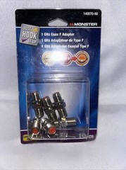 Monster 140070-00 Coax Cable Connectors, 1000 Mhz Qty 6