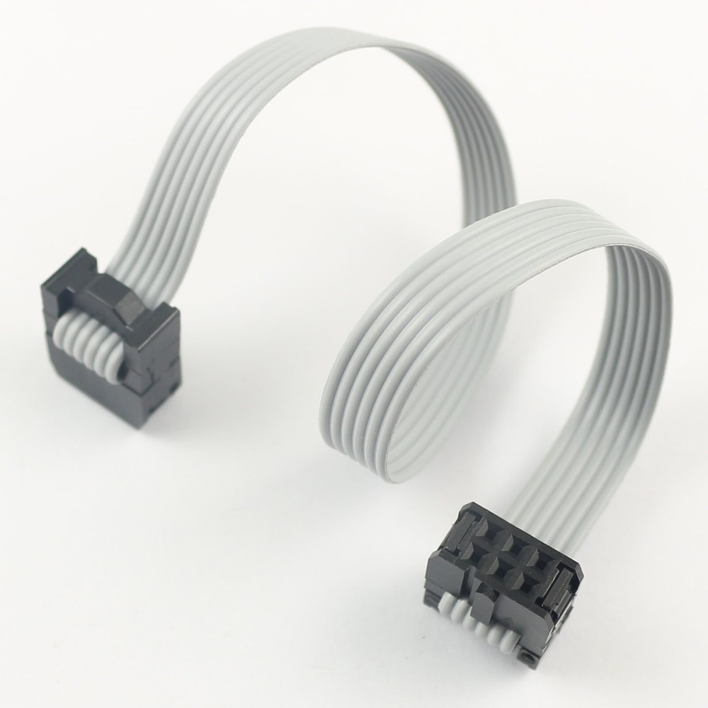1Pcs 2.54mm Pitch 2×3 Pin 6 Pin 6 Wire Extension IDC Flat Ribbon Cable L= 20CM