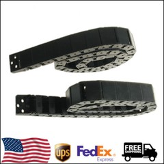 2× R38 18mm x 37mm 1 Meter Plastic Semi Closed Cable Long Drag Chain Carrier