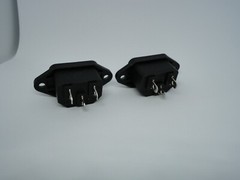 2 Pack AC Computer Power Supply Electric Cable Connection Socket Port Jack 250V