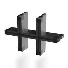 28519.4, Conta Clip, Kds Click Inlay For 6-Way Splits, Lot of 4