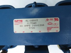 MTE RL-08003 3 Phase Line Reactor 0.70mH 80A