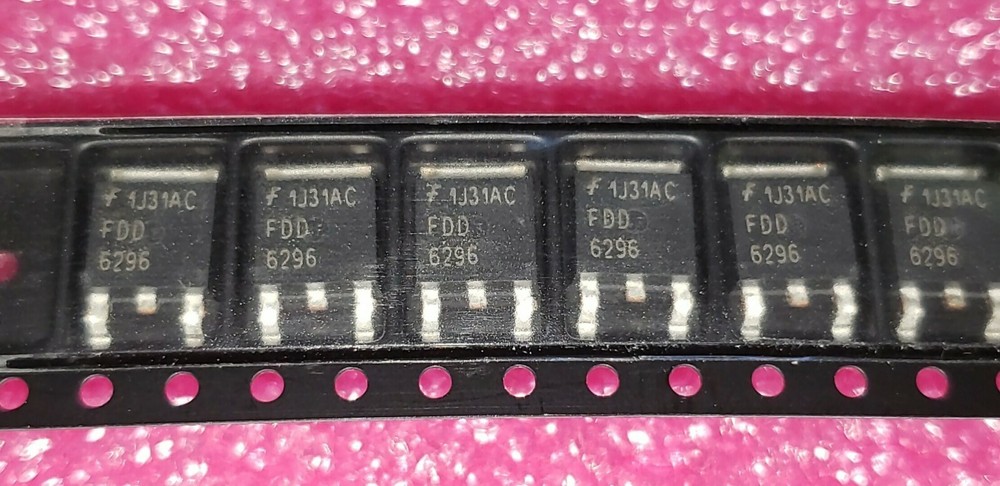 10 PCS Fairchild FDD6296 Trans MOSFET N-CH 30V 15A 3-Pin(2+Tab) DPAK