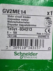 Schneider Electric GV2ME14 TeSys Motor Circuit Breaker 3P 6-10A 690V
