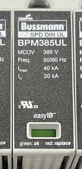 Cooper Bussmann BSPM3480WYG Surge Arrester w/ 3 BPM385UL modules, US Seller, NEW