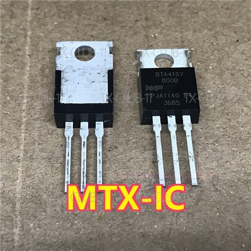 MTX-IC 5X BTA416Y-800B’127 TRIAC 800V 16A TO220AB-3 BTA416Y-800B 416 BTA416