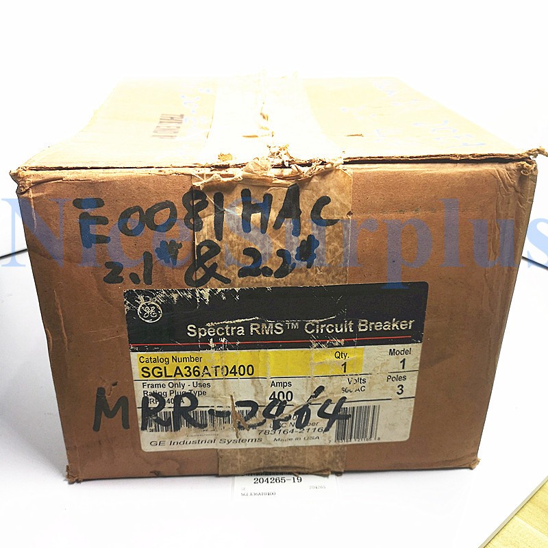 (1 pcs) GE Circuit Breaker SGLA36AT0400 #204265-19
