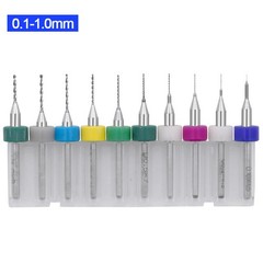 10pcs/Set 0.1mm-1.2mm Hard Alloy PCB Print Circuit Board Carbide Micro Drill Bit
