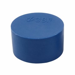 End cap bolt thread protection pipe cover PE plastic 30 mm interior Dmr. Blue-