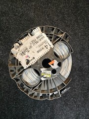 Alanwire 2500 Feet White/Blue Stripe Wire THHN-THWN-2 19 Strand 14 Awg