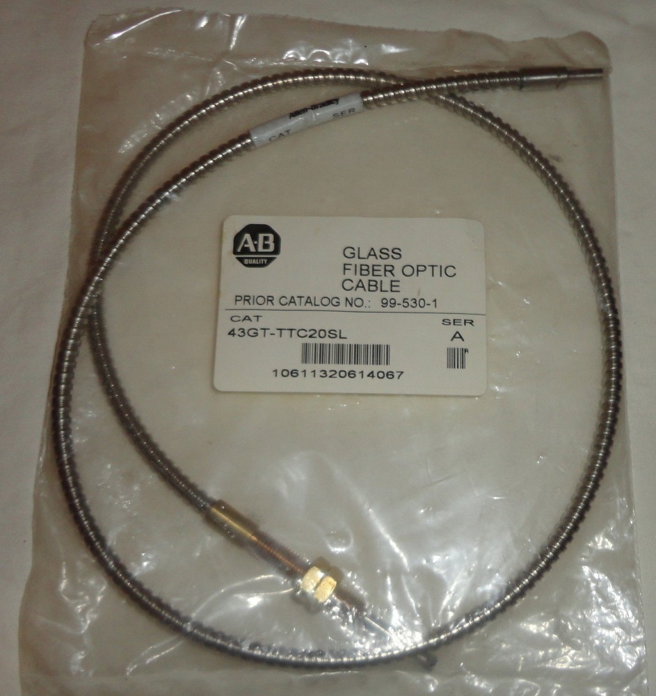 ALLEN BRADLEY 43GT-TTC20SL GLASS FIBER OPTIC CABLE 99-530-1 43GTTTC20SL NEW