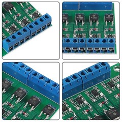 3pcs 4-Channel Circuit Board MOS FET PWM 3-20V to 3.7-27VDC 10A Driver Module