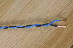 Blue & Black Twisted Wire 20 AWG / 0.5mm² Cable