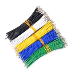 10cm 20cm 30cm Tinned Electronic Wire Terminal Cable Single / Double Head 2.54mm