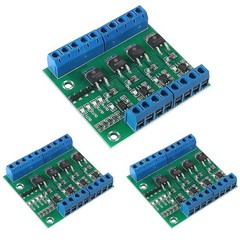 3pcs 4-Channel Circuit Board MOS FET PWM 3-20V to 3.7-27VDC 10A Driver Module