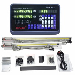 Digital Readout 2Axis Linear Scale DRO Display Sensor Bridgeport Mill Lathe Kit
