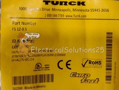 New TURCK FS 12-0.5 Receptacle U0910-90 – Free Shipping