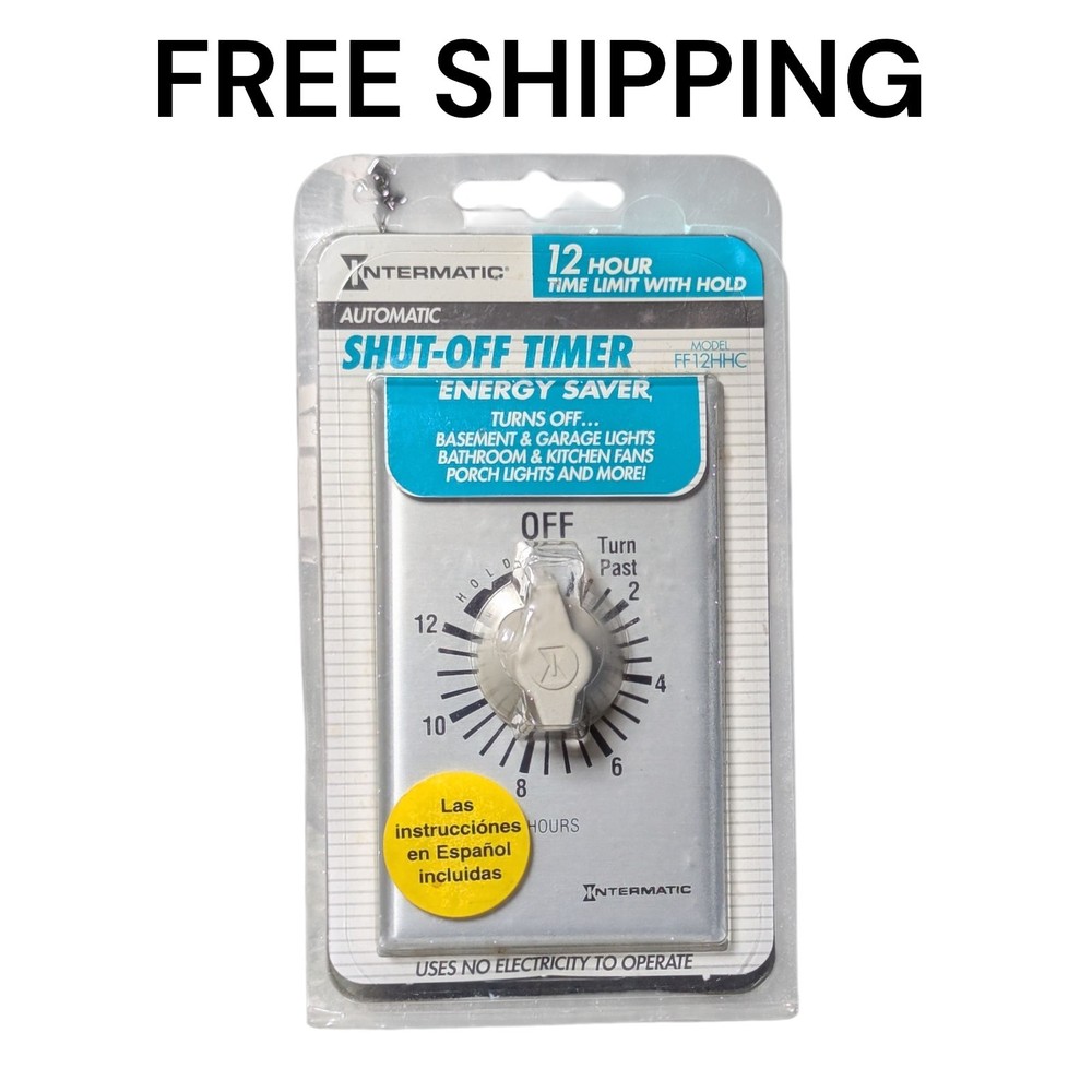 NEW INTERMATIC FF12HHC Automatic Shut Off Timer Switch Energy Saver