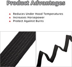 High-Temp Fiberglass Heat Sleeve for Spark Plug Wires – 5FT x 1/4″ Protection