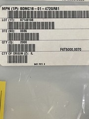 SOMC1601-472G 4.7KOhm 2% 16 PIN SMD BUSSED RESISTOR NETWORK DALE (LOT OF 100)