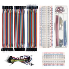 Solderless Breadboard Jumper Wires Kit – 126pcs Male to Male, 400/830 Tie Points
