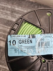 Encore 106100906440 Wire 500ft Copper Wire Green 10AWG Stranded Copper