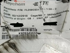 Raychem/TE FLDWC0311-1.5-2 #16awg FlexLite Dual Wall HookUp Wire PVDF UL3584 Red