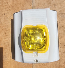 System Sensor SWK-P Amber Fire Alarm Horn Strobe 12/24V Selectable Candela