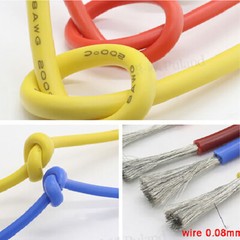 Flexible Silicone Cable 2awg~30awg UL 0.08mm Stranded Hook-up Wire Tinned Copper
