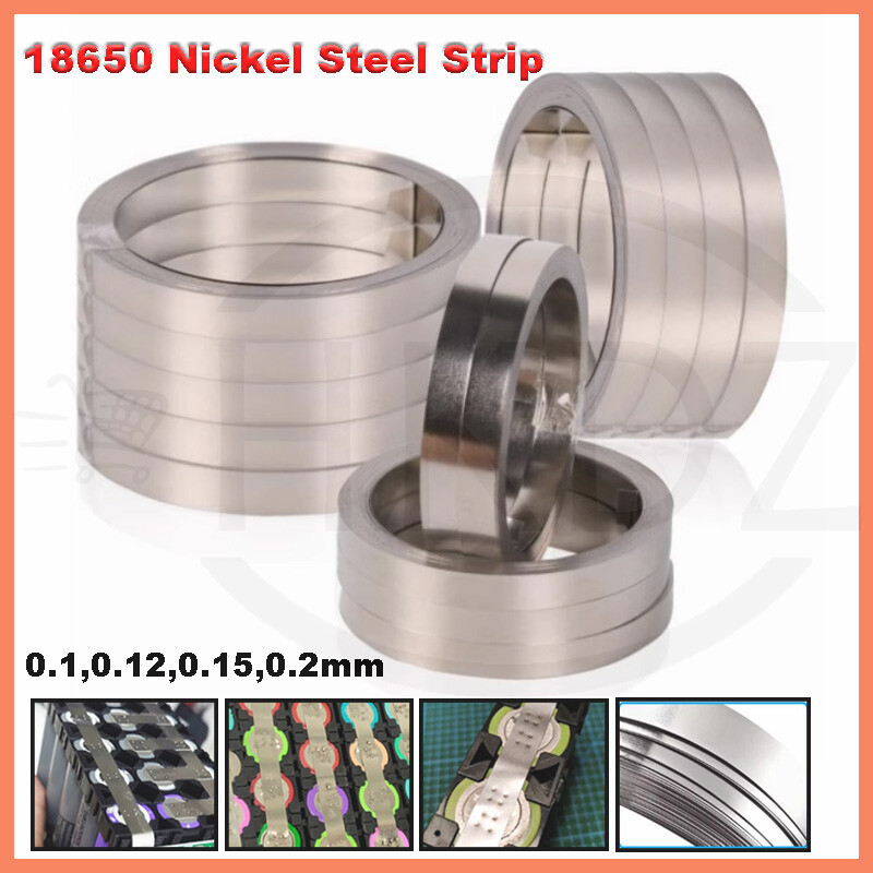 Ni Plated Nickel Steel Strip Tape Li 18650 Battery Spot Welding 0.1,0.15,0.2mm
