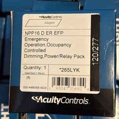 SENSOR SWITCH NPP16-D-ER-EFP NLIGHT RELAY EMERGENCY POWER PACK, 100/277V
