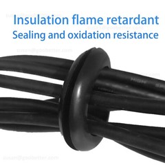 Wiring Grommets – Rubber Open Grommet – Cable Hole Plug Bung Wire Cable Protect