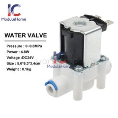 DC12V 24V 1/4 ” NC Electric Solenoid Valve Magnetic Water Air Inlet Flow Switch