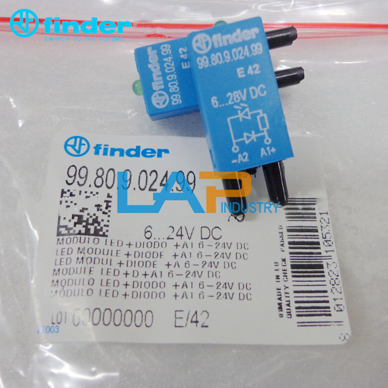 10pcs/pack For Finder 99.80.9.024.99 6… 28VDC diode indicator light protection